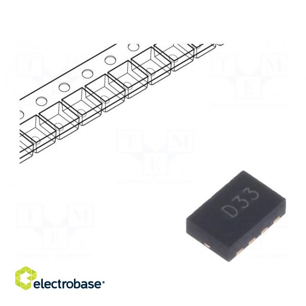 Transistor: PNP x2 | bipolar | 40V | 3A | 2.45W | DFN3020B-8