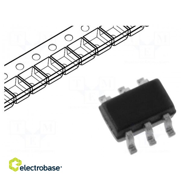 Transistor: NPN x2 | bipolar | BRT | 50V | 0.1A | 300mW | SOT363 | R1: 4.7kΩ