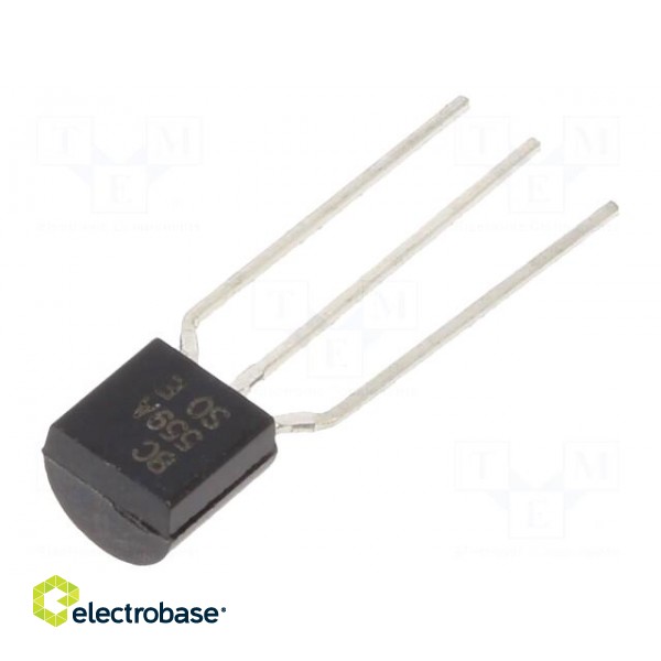 Transistor: PNP | bipolar | 30V | 0.1A | 500mW | TO92 фото 1