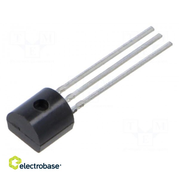 Transistor: PNP | bipolar | 60V | 0.8A | TO92