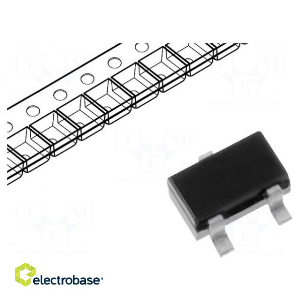 Transistor: N-MOSFET | unipolar | 20V | 0.23A | 0.3W | SOT523