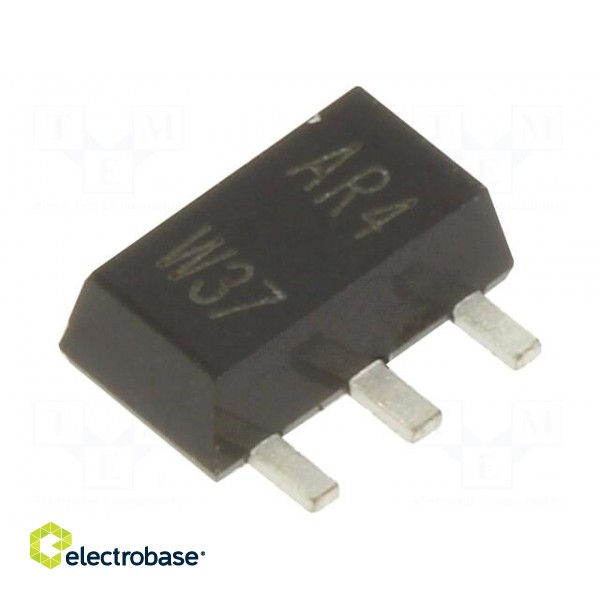 Transistor: NPN | bipolar | 80V | 1A | 1W | SOT89