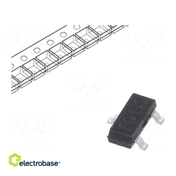 Transistor: NPN | bipolar | Darlington | 60V | 0.5A | 250mW image 1