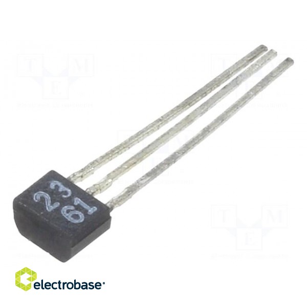 Transistor: NPN | bipolar | 50V | 0.5A | 0.3W | TO92