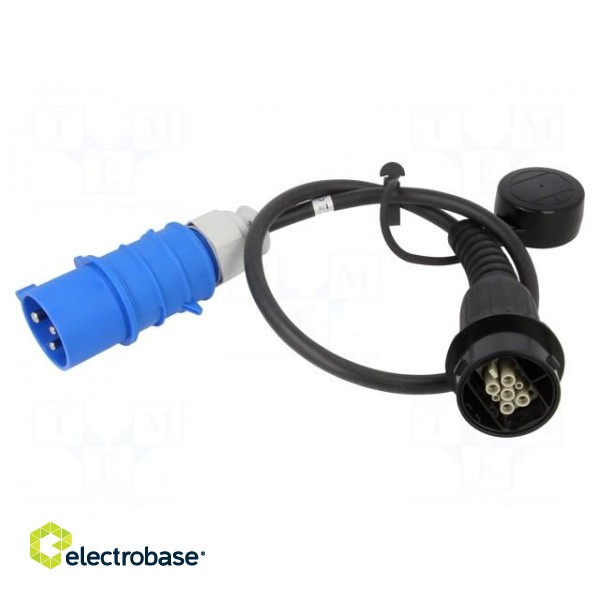 Cable: eMobility | 1x0.5mm2,3x6mm2 | 230V | 7.4kW | IP44 | 0.96m | 32A