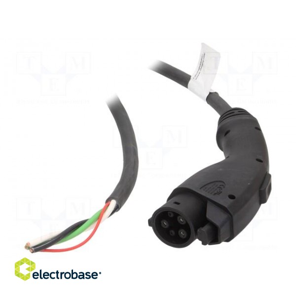 Cable: eMobility | 1x0.56mm2,3x5.3mm2 | 250V | 10kW | IP44 | 5m | 41A