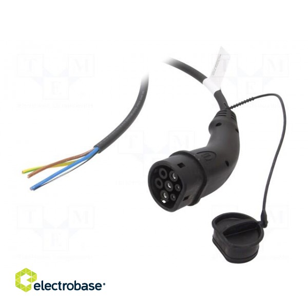 Cable: eMobility | 1x0.5mm2,3x6mm2 | 250V | 11kW | IP44 | wires,Type 2