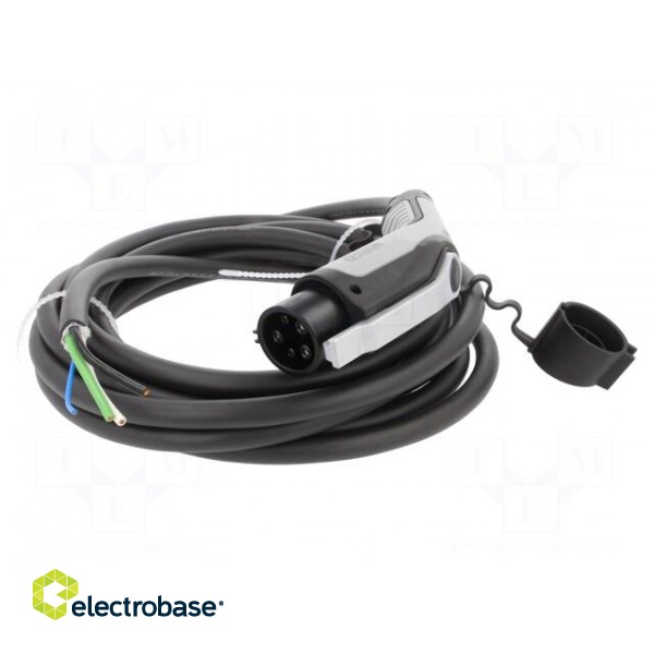 Cable: eMobility | 1x18AWG,3x10AWG | 250V | 8kW | IP44 | wires,Type 1 image 1