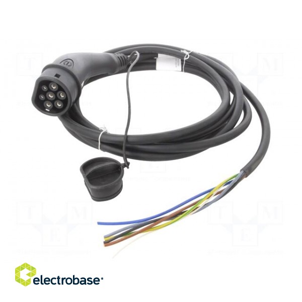 Cable: eMobility | 1x0.5mm2,5x2.5mm2 | 480V | 11kW | IP44 | 5m | 20A
