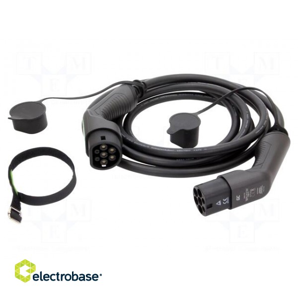 Cable: eMobility | 480V | 22kW | IP55 | Type 2,both sides | 5m | 32A paveikslėlis 1