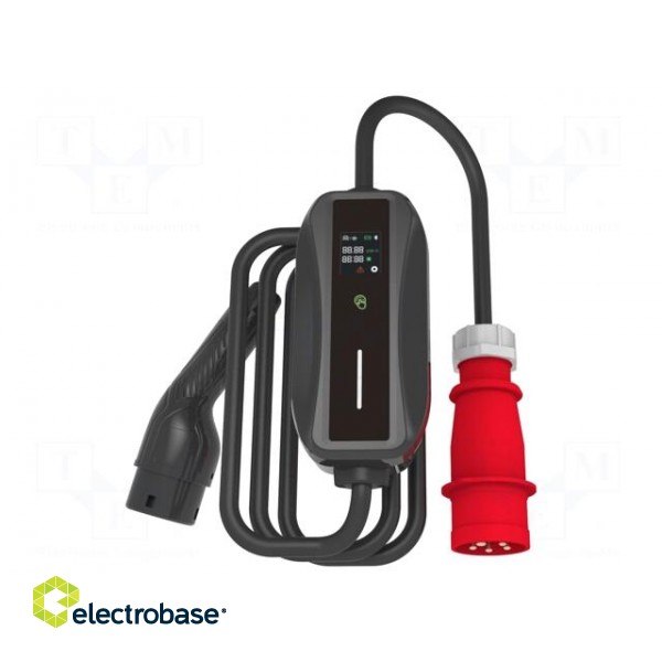 Charger: eMobility | 400V | 11kW | IP66 | charging electric cars | 5m