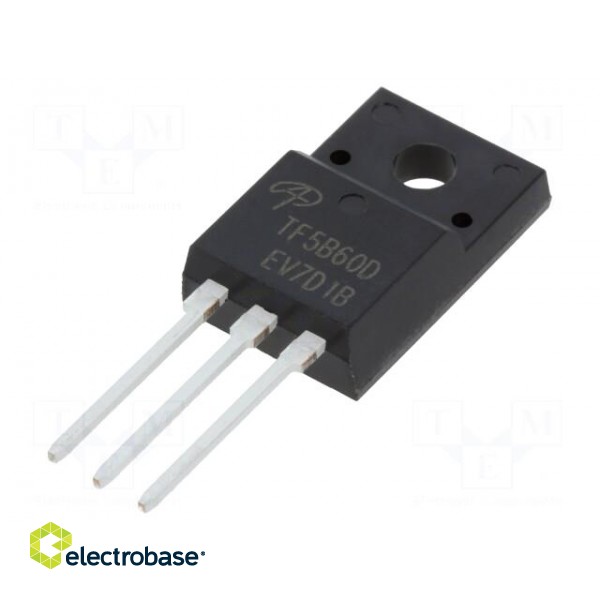 Transistor: IGBT | 600V | 5A | 12.5W | TO220F | Eoff: 0.04mJ | Eon: 0.14mJ