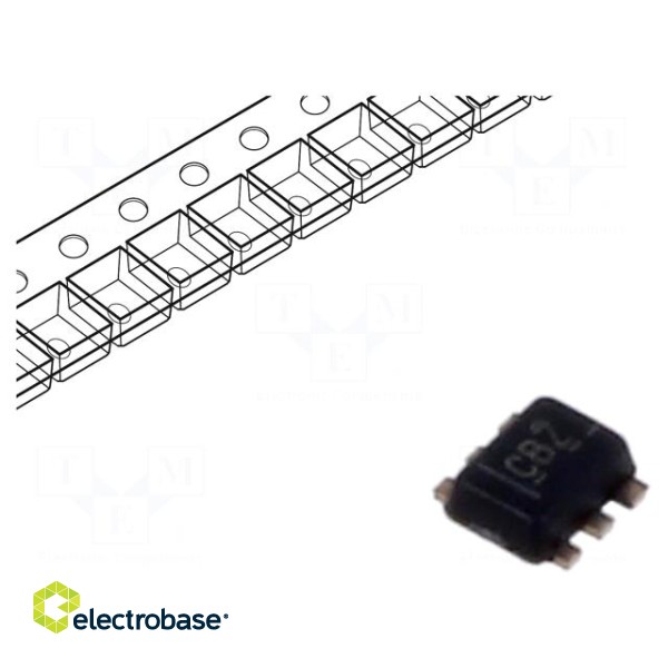 IC: temperature sensor | -40÷125°C | SOT563 | SMD | Accur: ±3°C | tape