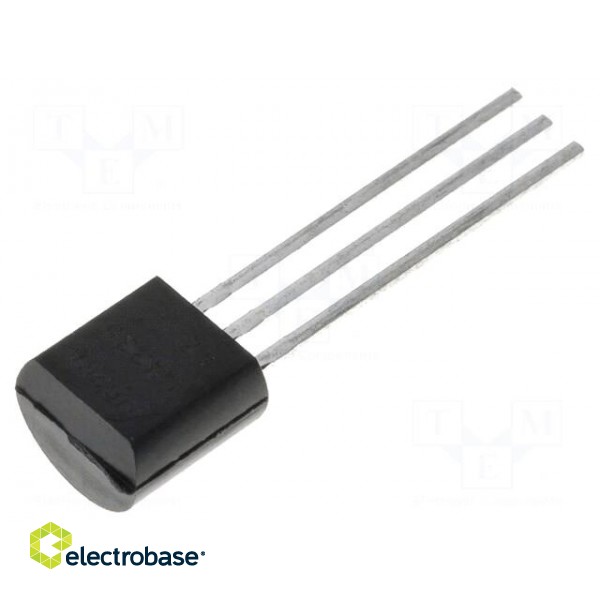 Temperature sensor | diode | -40÷100°C | TO92 | THT | Accur: ±1°C