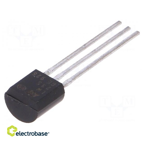 Temperature sensor | diode | -40÷125°C | TO92 | THT | Accur: ±1,5°C