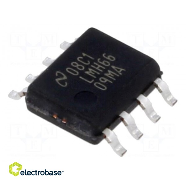 IC: operational amplifier | 900MHz | Ch: 1 | SO8 | ±3.3÷6VDC | tube | 3uA