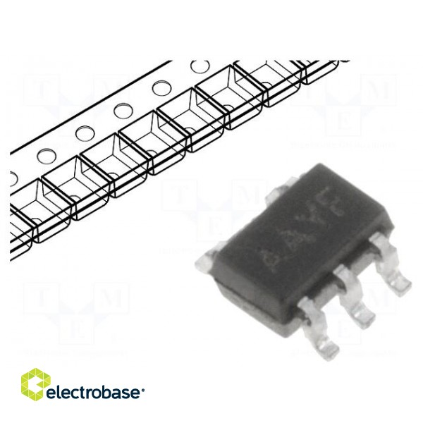 Operational amplifier | 1MHz | 1.8÷5.5V | Channels: 1 | SC70-5