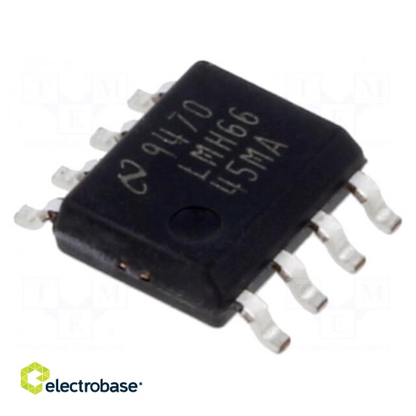 IC: operational amplifier | 55MHz | Ch: 1 | SO8 | 2.5÷12VDC | tube | 500nA