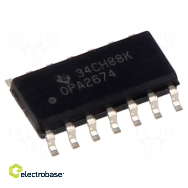 IC: operational amplifier | 260MHz | Ch: 2 | SO14 | ±5.75÷12VDC | tube
