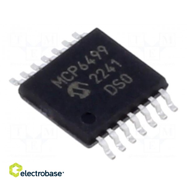 IC: operational amplifier | 30MHz | Ch: 4 | TSSOP14 | 1.8÷5.5VDC | tube