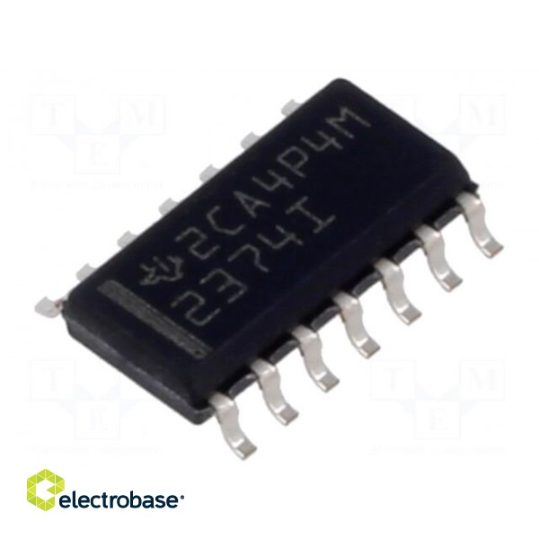 IC: operational amplifier | 3MHz | Ch: 4 | SO14 | ±1.35÷8VDC,2.7÷16VDC