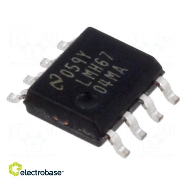 IC: operational amplifier | 650MHz | Ch: 1 | SO8 | ±4÷6VDC | tube