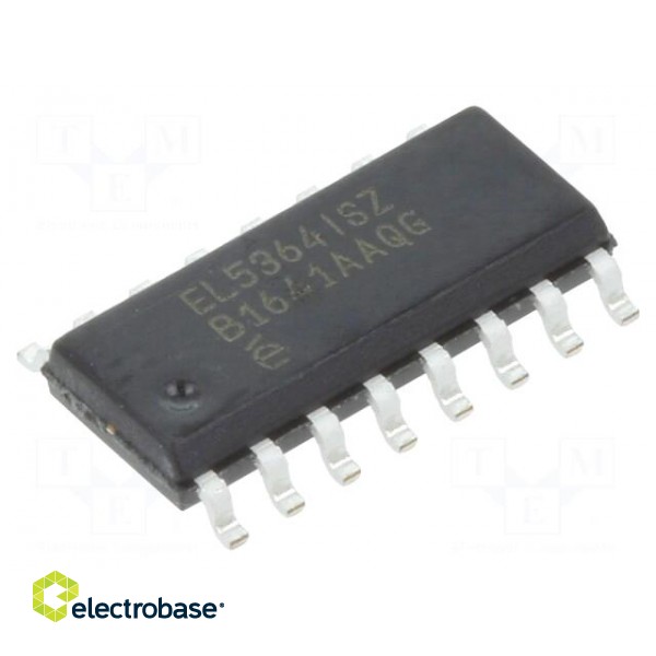 IC: operational amplifier | 600MHz | Ch: 3 | SO16 | ±2.5÷6VDC,5÷12VDC