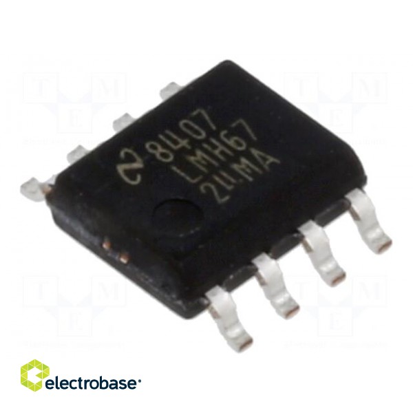 IC: operational amplifier | 370MHz | Ch: 2 | SO8 | 4.5÷12VDC | tube