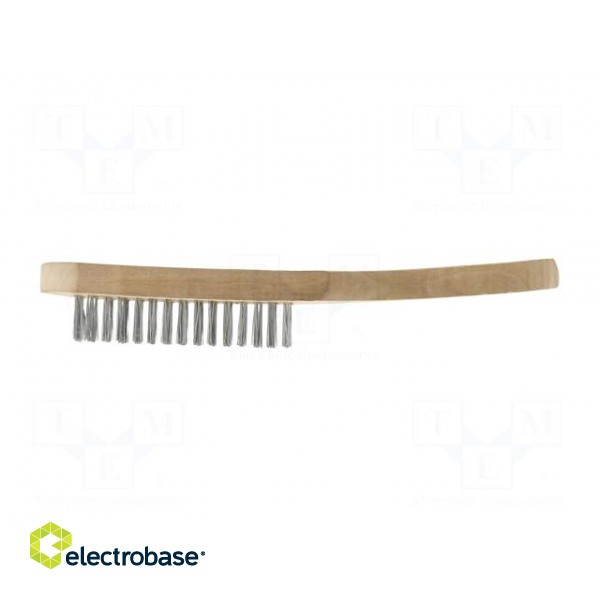 Brush | wire | steel | wood | 290mm | Number of rows: 4