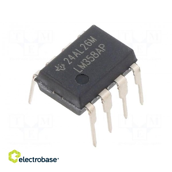 IC: operational amplifier | 0.7MHz | Ch: 2 | DIP8 | ±1.5÷16VDC,3÷32VDC