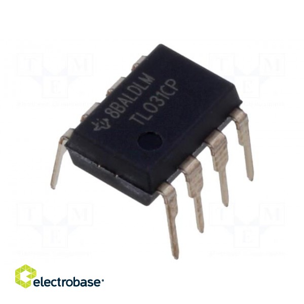 IC: operational amplifier | 1.1MHz | Ch: 1 | DIP8 | ±5÷15VDC,10÷30VDC