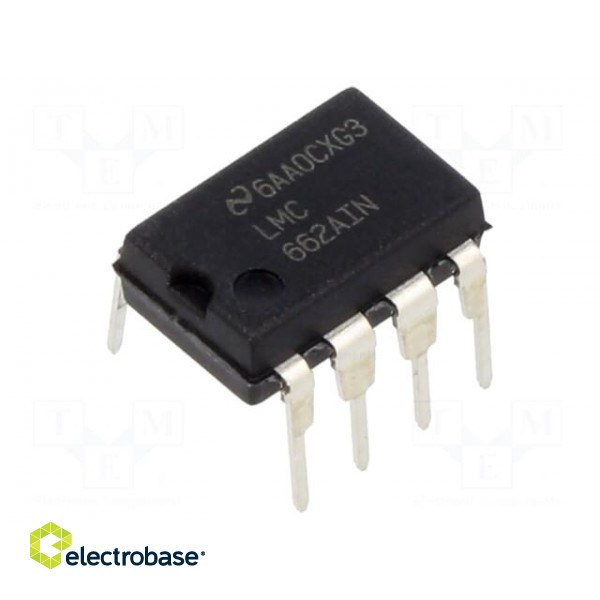 IC: operational amplifier | 1.4MHz | Ch: 2 | DIP8 | 4.75÷15.5VDC | tube