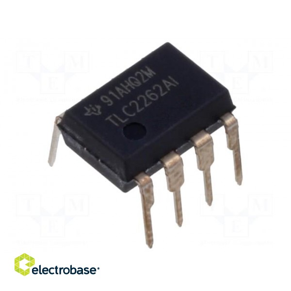 IC: operational amplifier | 730kHz | Ch: 2 | DIP8 | tube | IB: 800pA
