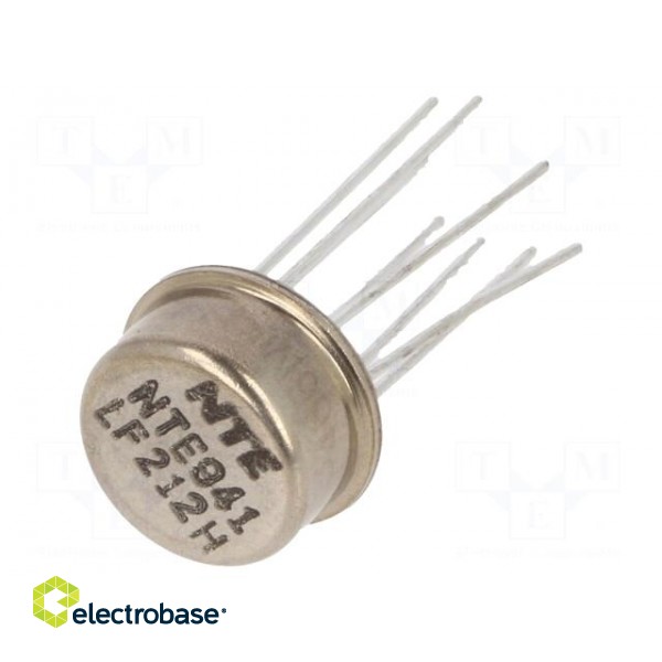 IC: operational amplifier | Ch: 1 | TO5 | ±18VDC фото 1