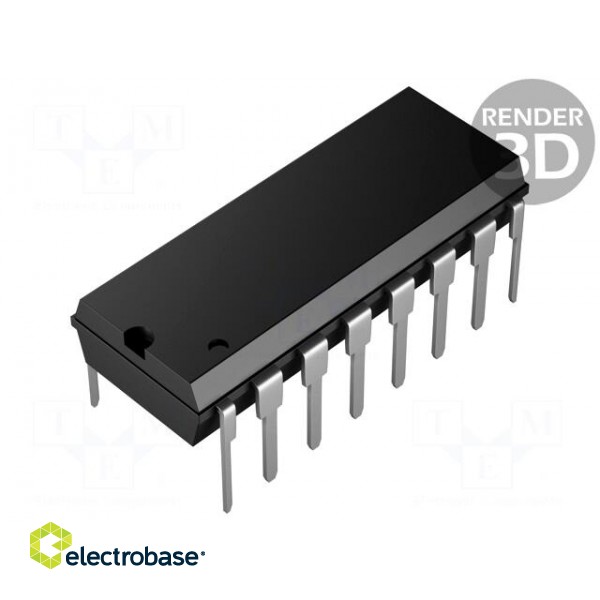 IC: driver | push-pull | motor controller | DIP16 | 1A | Channels: 4