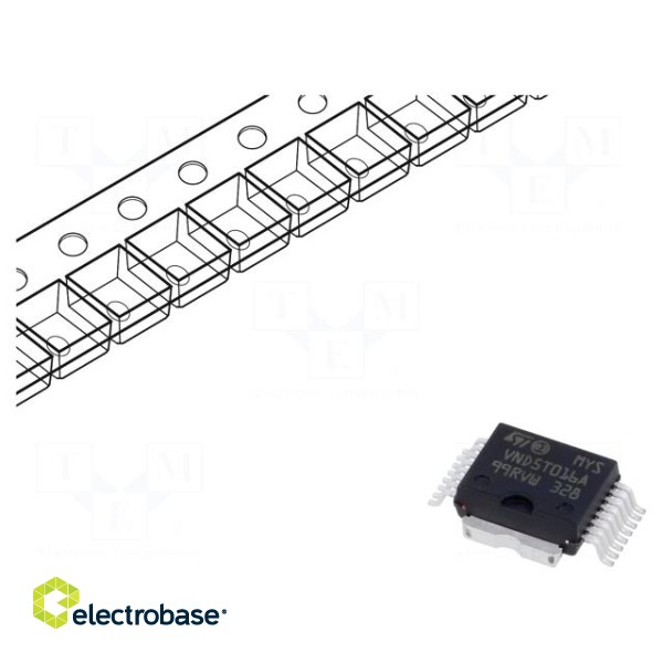 IC: power switch | high-side | 70A | PowerSO16 | 8÷36V | reel,tape