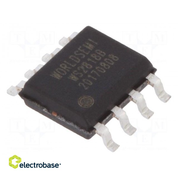 IC: driver | LED controller | SOP8 | 16.5mA | 12V | Ch: 3 | 3.5÷5.5VDC | PWM