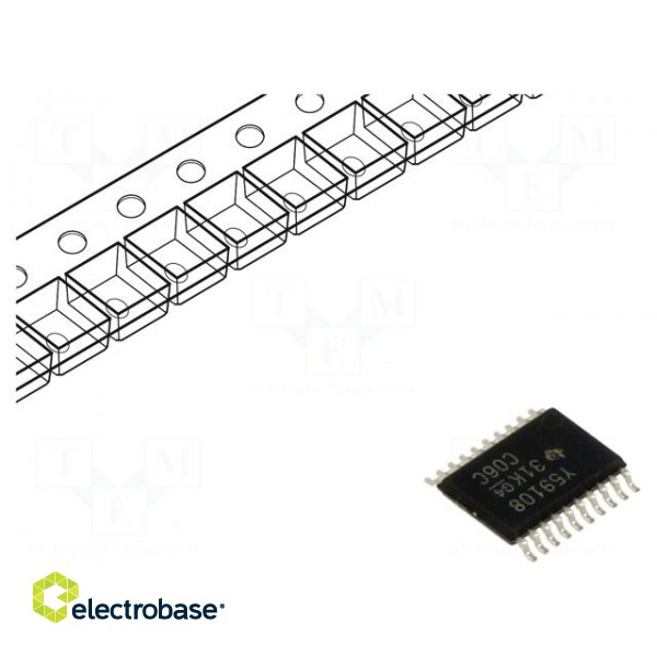 IC: driver | LED driver | TSSOP20 | 17V | Ch: 8 | 120mA | 1MHz | Usup: 3÷5.5V