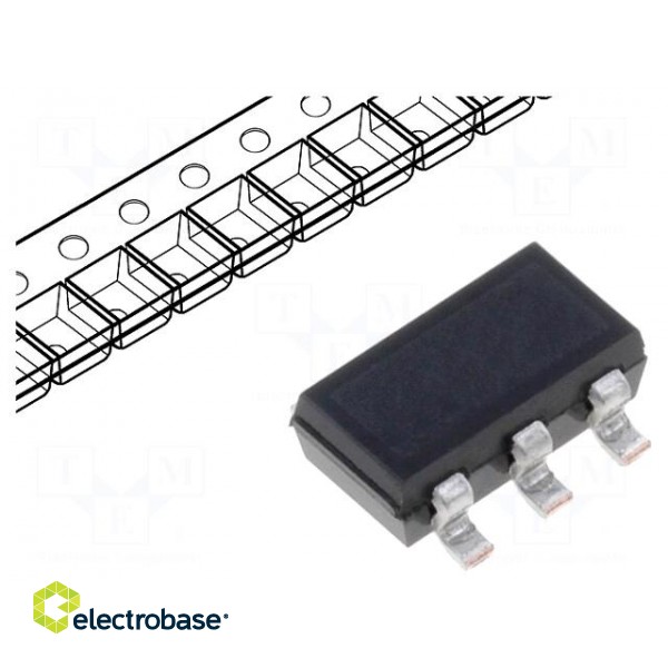 Transistor: NPN x2 | bipolar | 65V | 0.1A | 380mW | SC74,SOT457,TSOP6