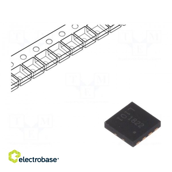 IC: driver | single transistor | LED driver | DFN8 | 800mA | Channels: 1