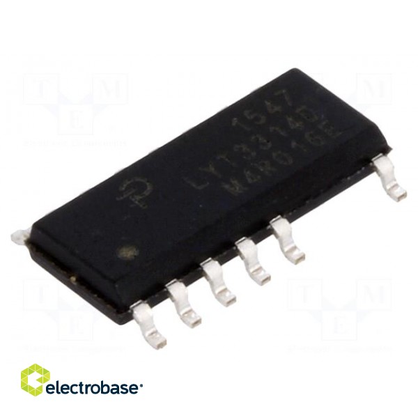 IC: PMIC | AC/DC switcher,LED driver | 85÷265V | Ubr: 650V | SO16B