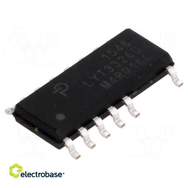 PMIC | AC/DC switcher,LED driver | 85÷265V | Ubr: 725V | SO16B | 4.25Ω