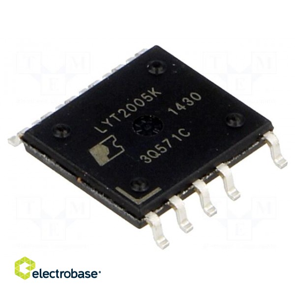 IC: PMIC | AC/DC switcher,LED driver | 90÷308V | Ubr: 725V | eSOP8-12B