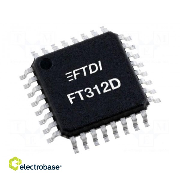 IC: interface | USB-basic UART | Full Speed | 3.3VDC | LQFP32 image 2