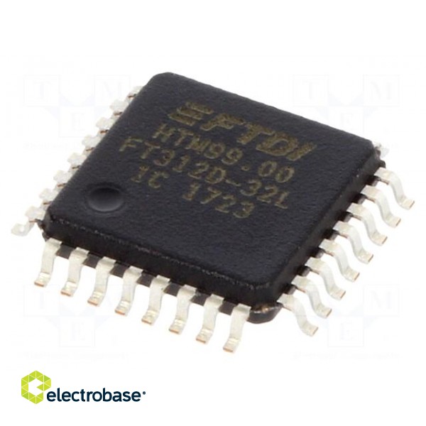IC: interface | USB-basic UART | Full Speed | 3.3VDC | LQFP32 image 1