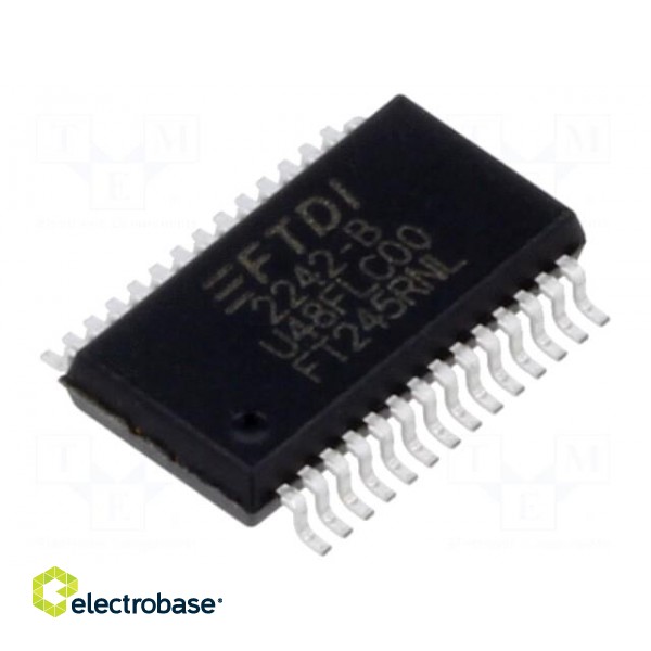 IC: interface | USB-FIFO | Full Speed | 3.3÷5.25VDC | tube | SSOP28