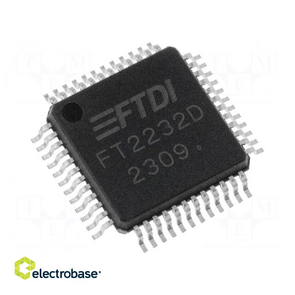 IC: interface | USB-UART x2, FIFO x2, MPSSE | Full Speed | 3.3÷5VDC