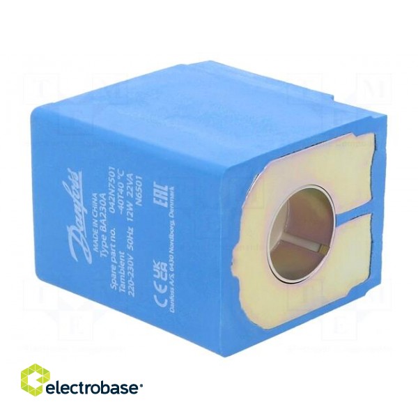 Accessories: coil for solenoid valve | 220÷230VAC | 13.5mm | IP00 paveikslėlis 1