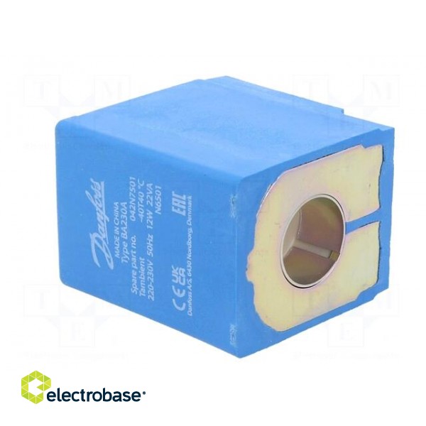 Accessories: coil for solenoid valve | 220÷230VAC | 13.5mm | IP00 image 2