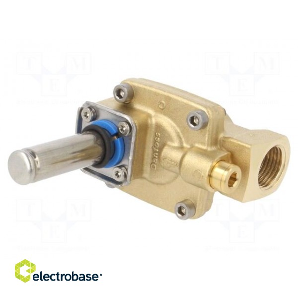 Electromagnetic valve | G 1/2" | brass | NBR | EV224B | Valve: 2/2 NC image 1